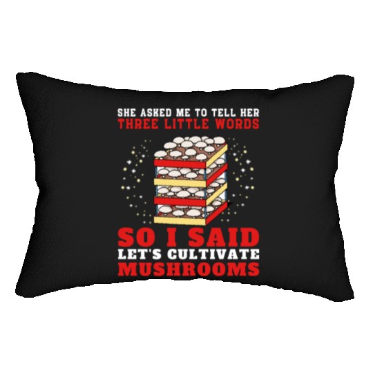 Mushroom Cultivation Farmer Lumbar Pillows