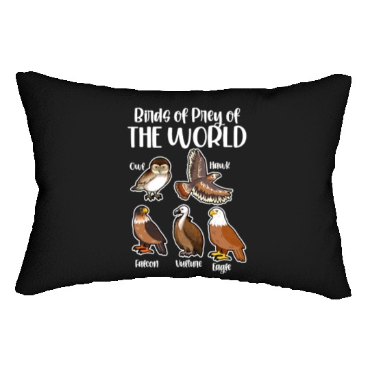 Birds of Prey Of The World Lumbar Pillows