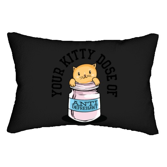 Antidepressant Kitten Medicine Cat Owner Lumbar Pillows