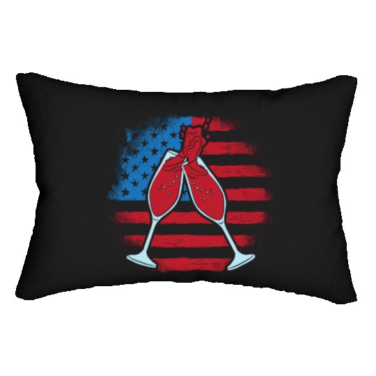 Patriotic America USA Flag 4th Of July American Lumbar Pillows