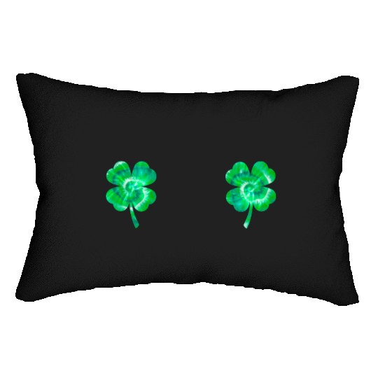 Shamrock Boobs Tie Dye Irish Boobies St Patricks Lumbar Pillows
