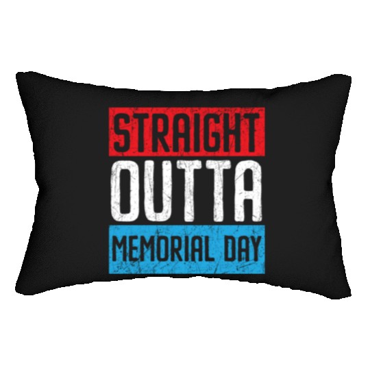 Patriotic Veteran USA Flag American Memorial Day Lumbar Pillows