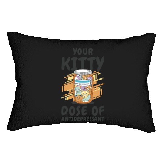 Antidepressant Kitten Medicine Cat Owner Lumbar Pillows