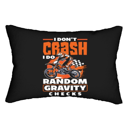 Motocross Stuntman Dirt Bike Biker Lumbar Pillows