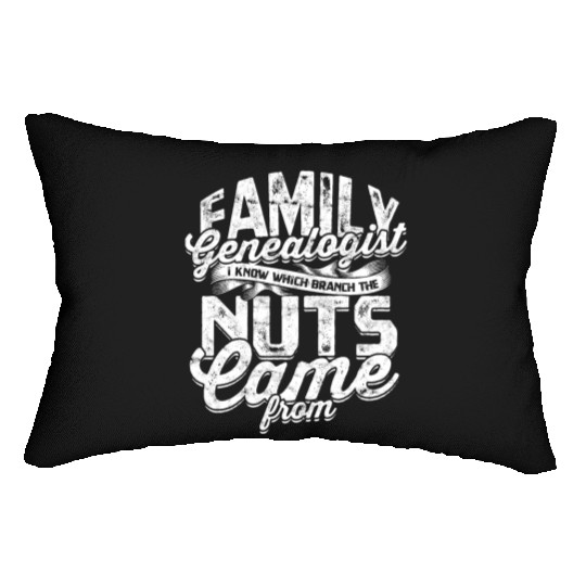 Genealogy Family Historian Ancestry Genealogist Lumbar Pillows