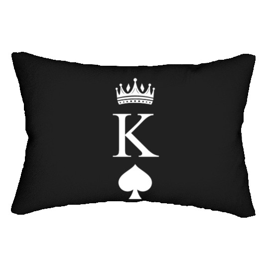 King of Spades - Boyfriend gift for Valentine's Lumbar Pillows