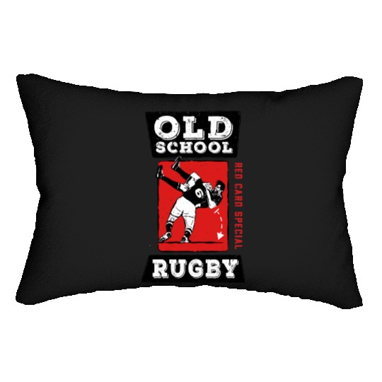 Old School Rugby Red Card Special Lumbar Pillows
