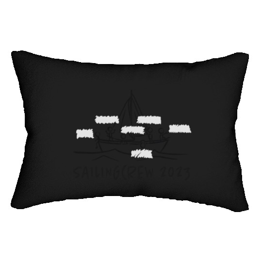 Sailingcrew 2023 - sailor, skipper, boat Lumbar Pillows