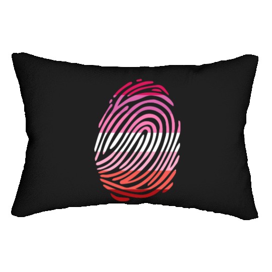 Lesbian Fingerprint Lumbar Pillows