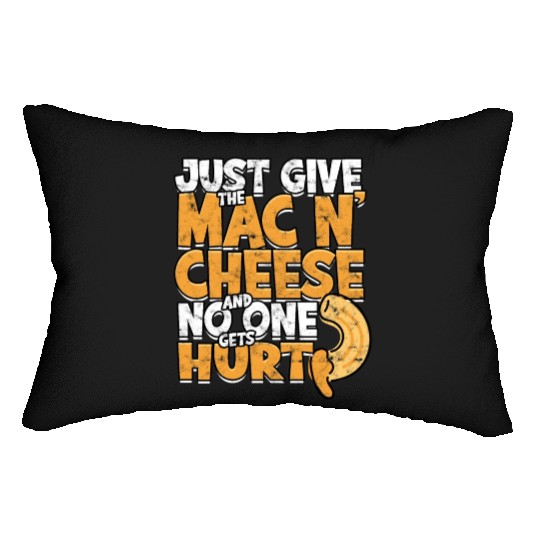 Mac N' Cheese Taster Pasta Food Macaroni Lumbar Pillows