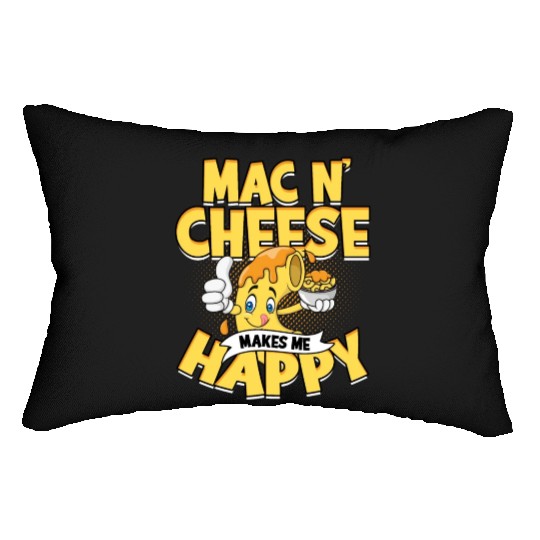 Mac N' Cheese Taster Pasta Food Macaroni Lumbar Pillows