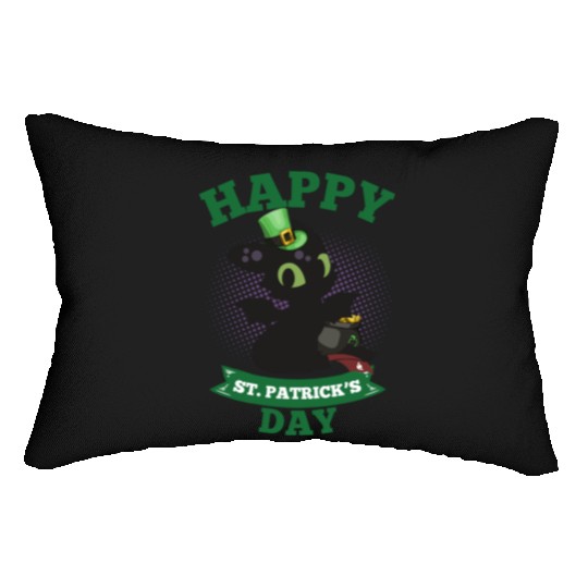 Happy St Patricks Day Toothless Lumbar Pillows