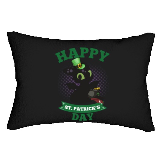 Happy St Patricks Day Toothless Lumbar Pillows