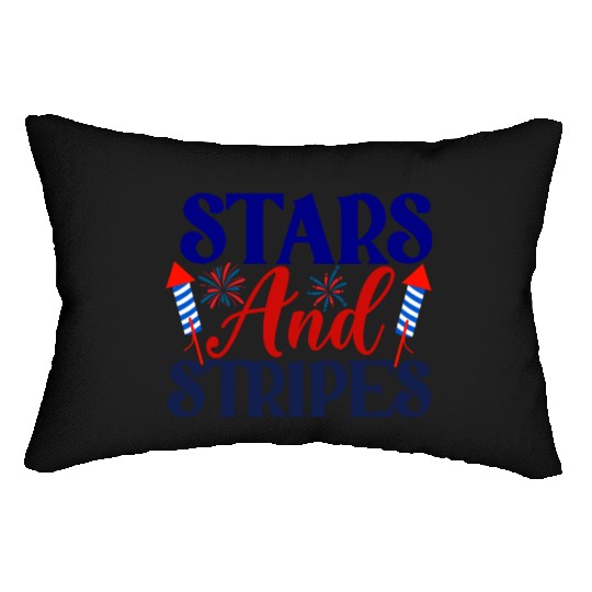 Stars And Stripes Lumbar Pillows