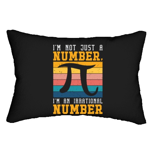 Pi Day Retro Mathematics Pi Symbol Math Number Lumbar Pillows
