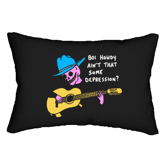 Boi Howdy Ain't That Some Depression? Apparel Lumbar Pillows