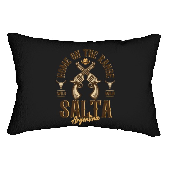 Salta Argentina wild west town Lumbar Pillows