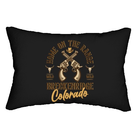 Breckenridge Colorado wild west town Lumbar Pillows
