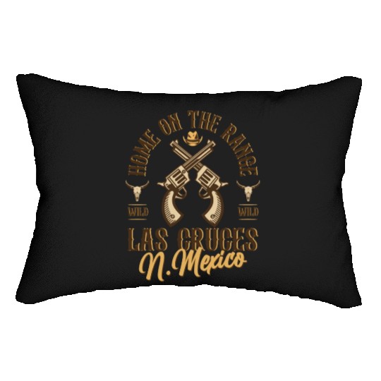 Las Cruces New Mexico wild west town Lumbar Pillows