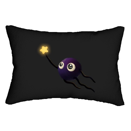 little soot sprite Lumbar Pillows
