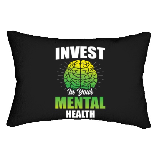 Invest In Your Mental Health Awareness Depression Lumbar Pillows