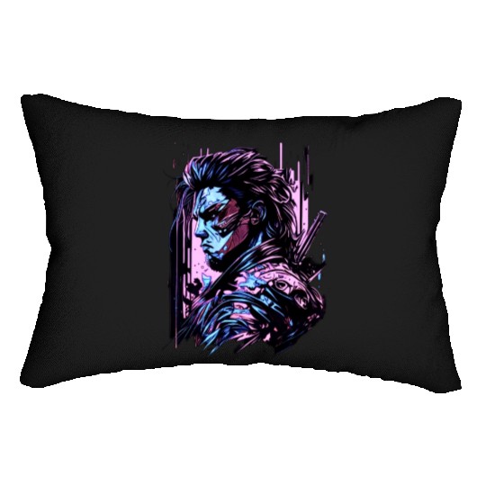Samurai Warrior Japan Japanese Katana Manga warrio Lumbar Pillows
