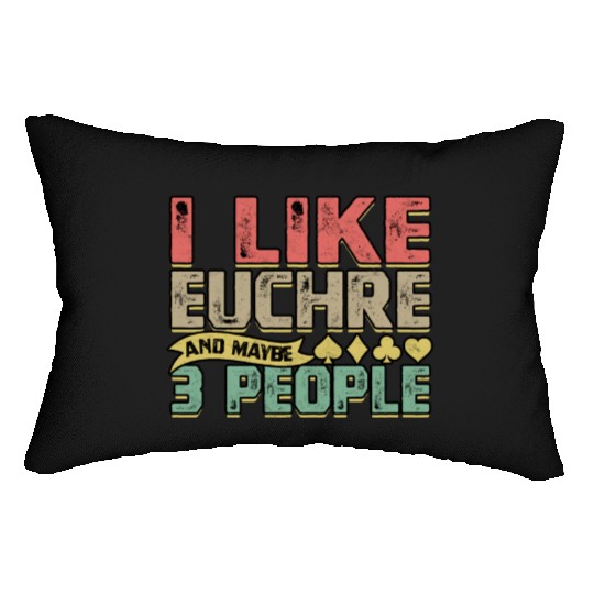 Card Game Games Playing Card Poker Euchre Lumbar Pillows