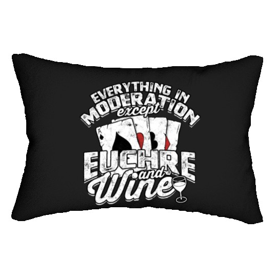 Card Game Games Playing Card Poker Euchre Lumbar Pillows