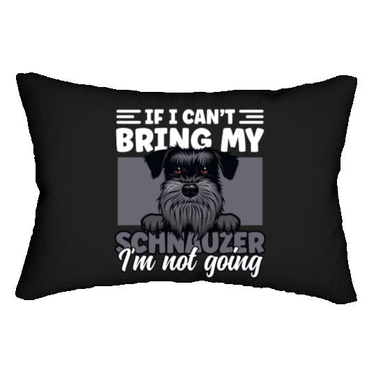 Schnauzer Dad Dog Lover Schnauzer Dog Father Dog Lumbar Pillows