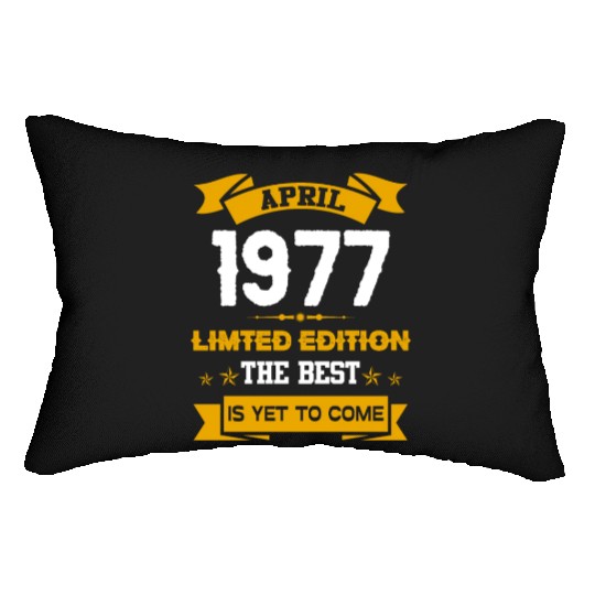 April 1977 Birthday Surprise Lumbar Pillows