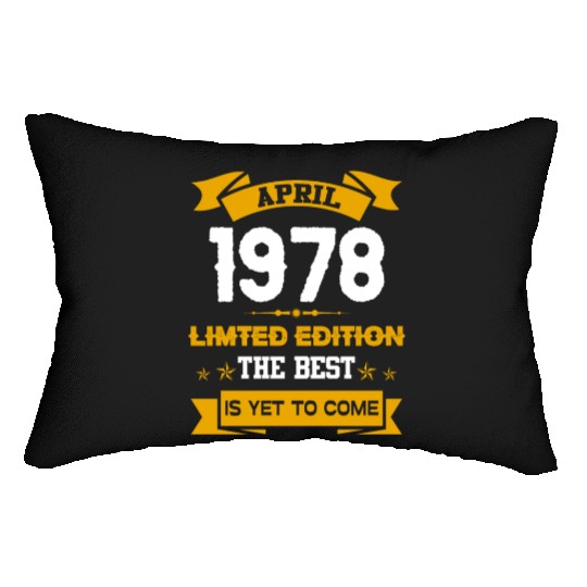 April 1978 Birthday Surprise Lumbar Pillows