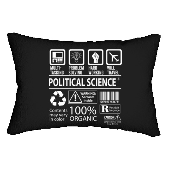 Political Science Lumbar Pillows - Multitasking Job Gift