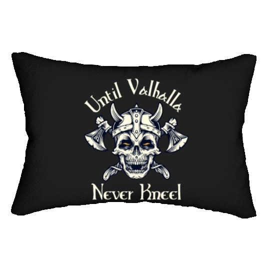 Until Valhalla - Never Kneel Lumbar Pillows