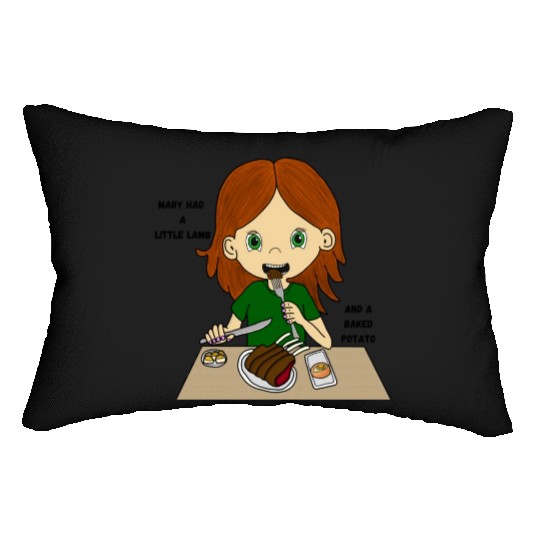 Mary Had a Little Lamb Lumbar Pillows