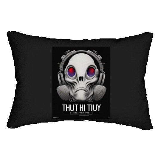 The Truth is Out There a design featuring alien Lumbar Pillows