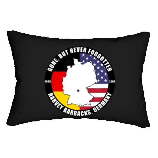 Gone But Never Forgotten Harvey Barracks Germany Lumbar Pillows