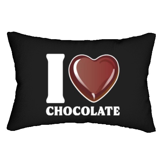 I Love Chocolate Lumbar Pillows