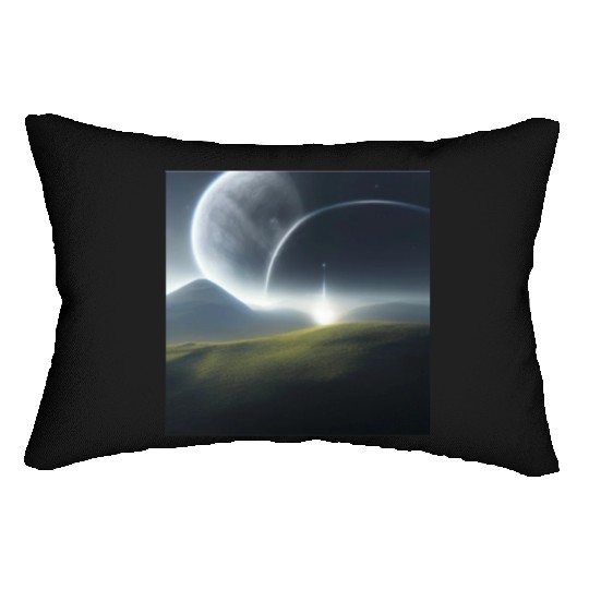 Green planet Lumbar Pillows