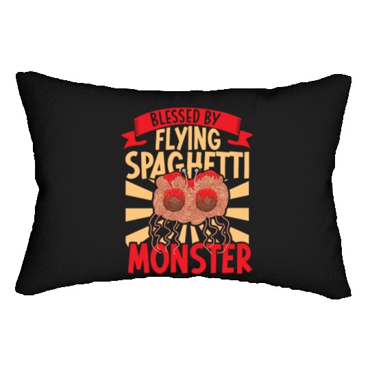 Atheist Atheism Flying Spaghetti Pastafarianism Lumbar Pillows