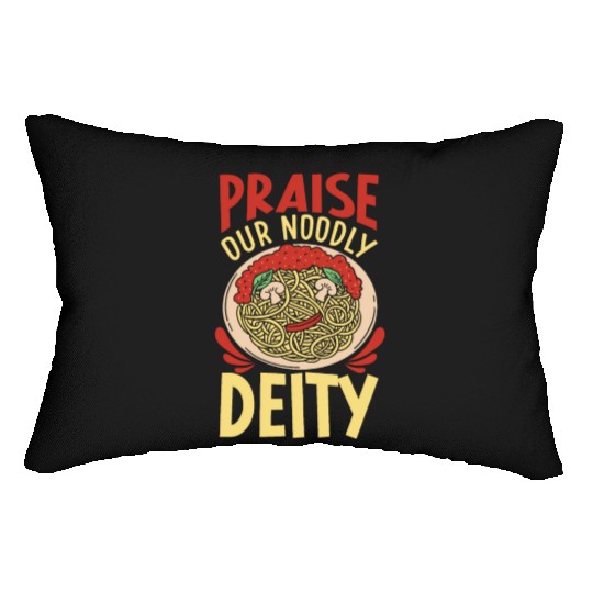 Atheist Atheism Flying Spaghetti Pastafarianism Lumbar Pillows
