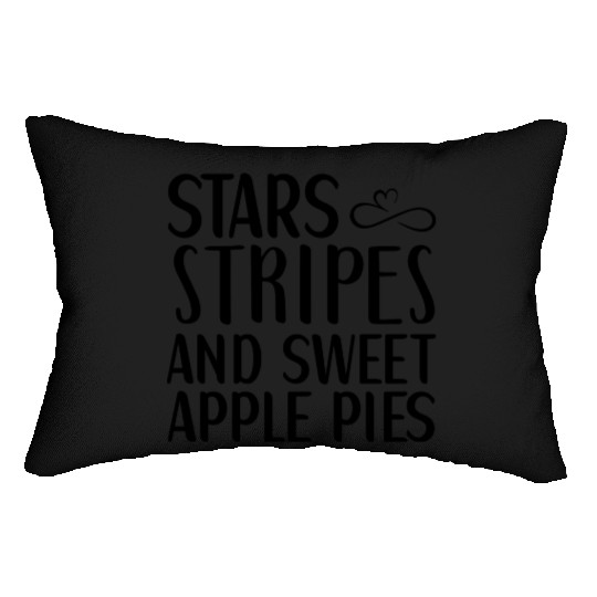 Stars Stripes and sweet Apple Pies Lumbar Pillows