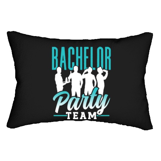 Bachelor Party Team Bride Groom Lumbar Pillows