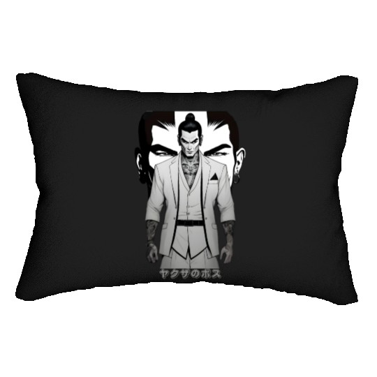Yakuza Boss A Mafia Gangster From Japan Full of Ta Lumbar Pillows
