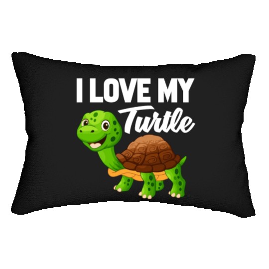 I Love My Turtle Lumbar Pillows
