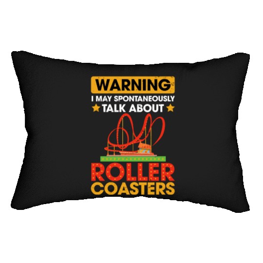 Vintage Roller Coaster Roller Coaster Lover Lumbar Pillows