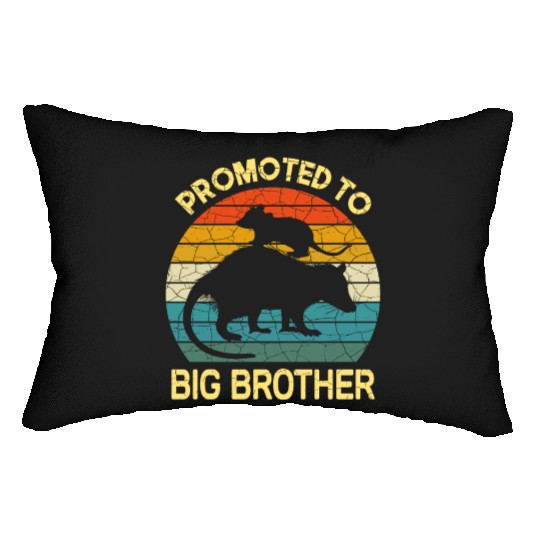 Promoted to big brother Opossum Gift, baby possum Lumbar Pillows