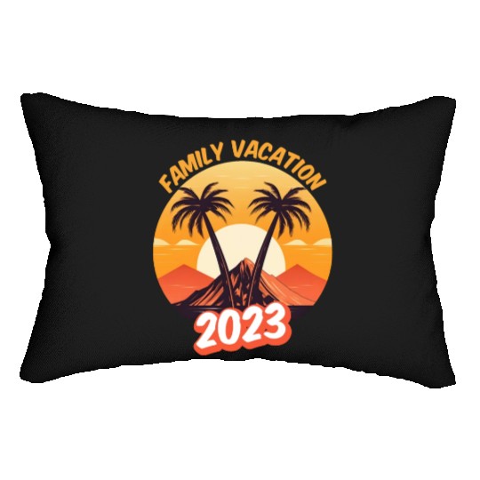 family vacation 2023 - Family trip Lumbar Pillows