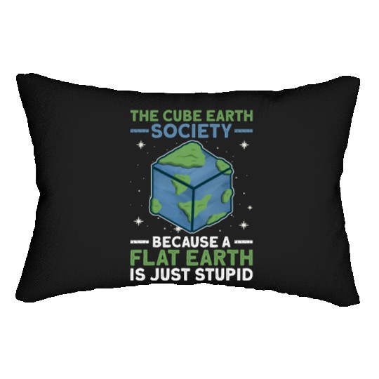 The Cube Earth Society Earth Planet Space Lover Lumbar Pillows
