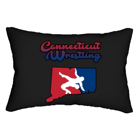 Connecticut Wrestling Lumbar Pillows