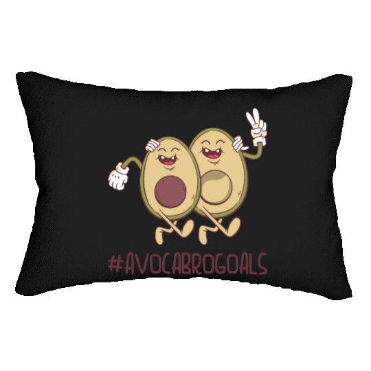 Sibling Big Brother Avocado Goals Hilarious Puns Lumbar Pillows